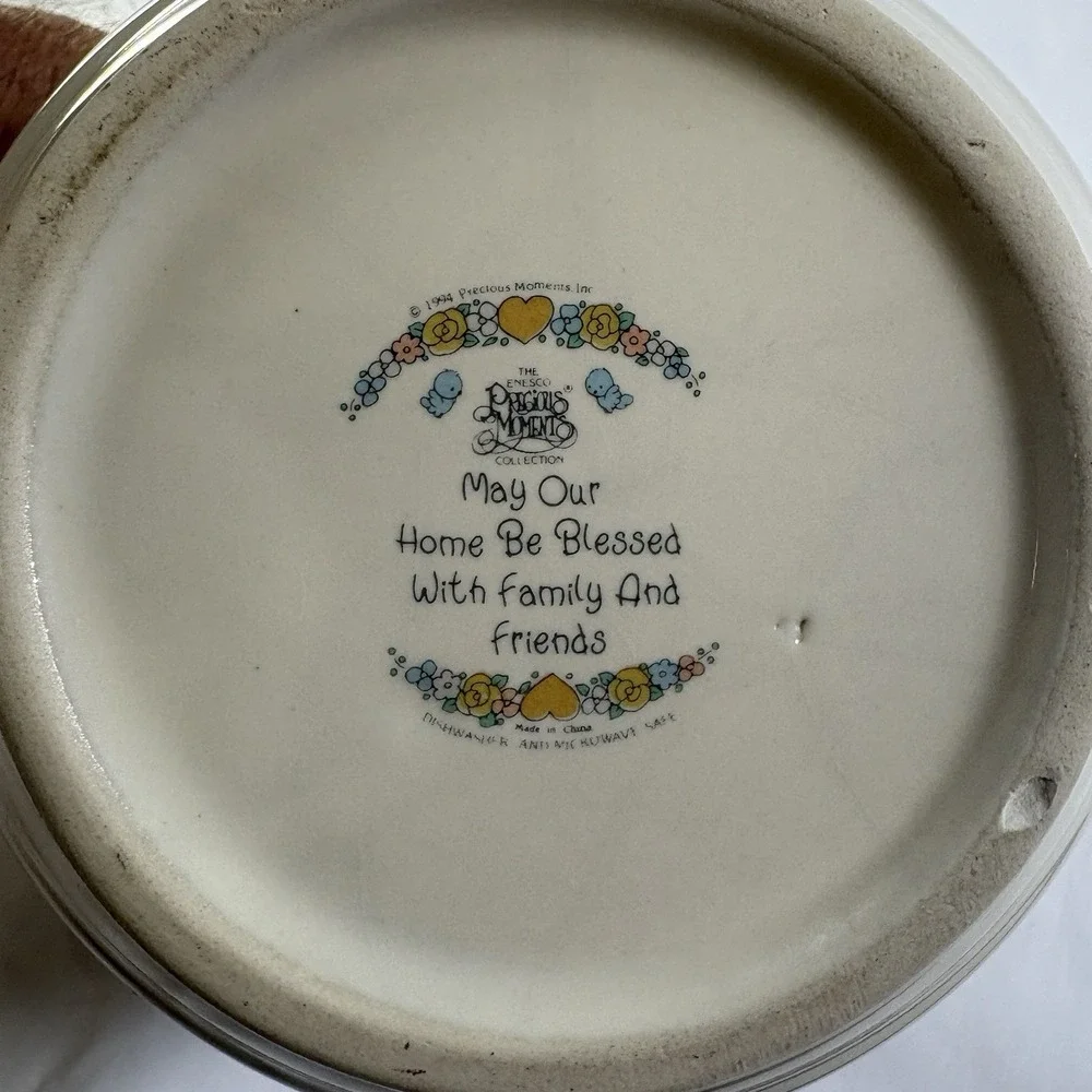 Vintage 1994 Precious Moments Love One Another Teapot Enesco Stoneware w/ Box